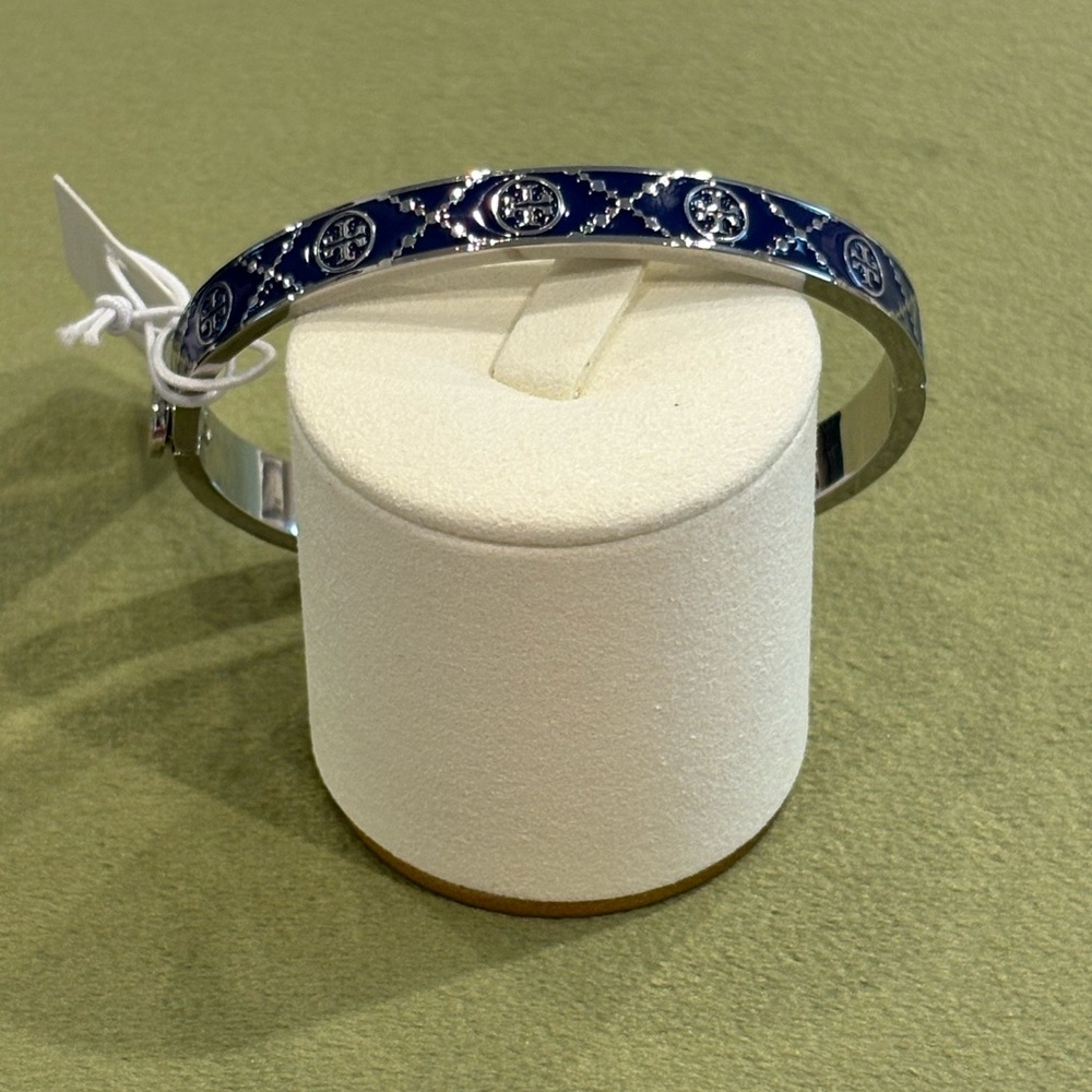 Tory Burch Dark Blue and Silver Bracelet